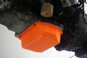 Cardboard test-sump and wooden test-mounts